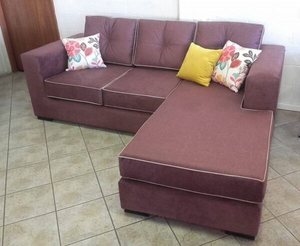 3-Seater Minimalist Fabric L-Shaped Sectional Sofa Set 2
