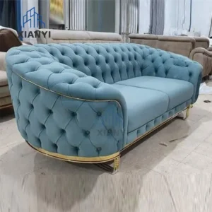 3-Seater Small L-Shaped Chesterfield Sofaset