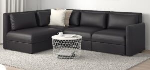 4 Seater Leatherette L-Shaped Corner Sofa Set