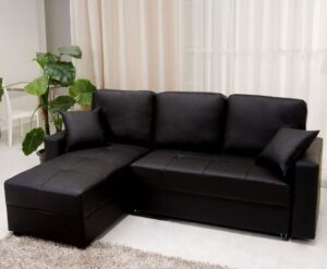 4 Seater Leatherette L-Shaped Corner Sofa Set