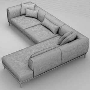 4-Seater High-Back L-Shaped Sofa Set