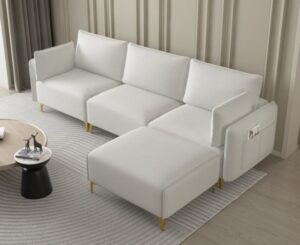 Modern Modular L-Shaped 5-Seater Sectional Sofaset