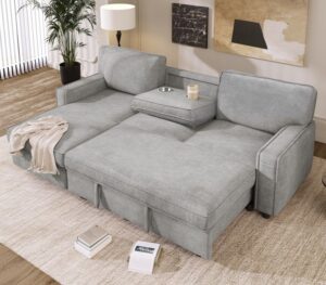 5-Seater Convertible L-Shaped Sofa Bed