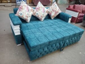 5-Seater Convertible L-Shaped Sofa Bed