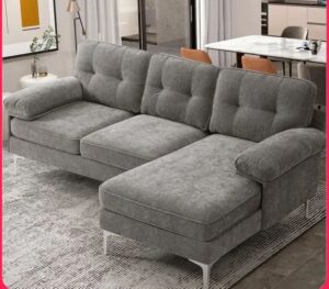 5-Seater Reversible Chaise L-Shaped Sofaset