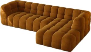 5-Seater Tufted Back L-Shaped Chesterfield Sofaset