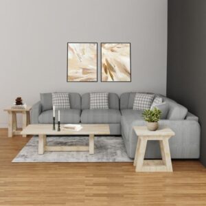 4-Seater Velvet Touch L-Shaped Modular Sofa Set