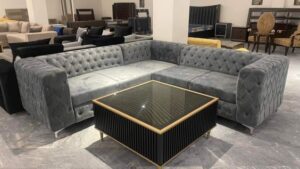 Contemporary Living L-Shaped 5-Seater sectional Sofa