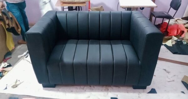 Contemporary Leather Loveseat