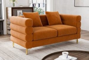 2-Seater Mid-Century Modern Loveseat