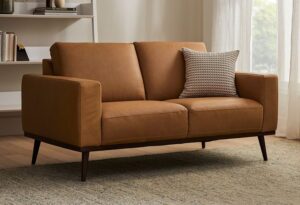 2-Seater Mid-Century Modern Loveseat