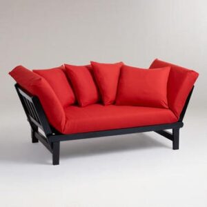 Modern Futon Sofaset with Wooden Legs