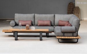 Outdoor L-Shaped Patio Sofa Set
