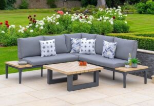 Outdoor L-Shaped Patio Sofa Set