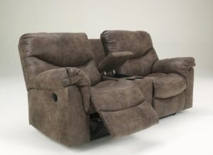 2-Seater Microfiber Recliner Loveseat