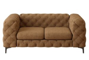 2-Seater Vintage-Inspired Velvet Loveseat