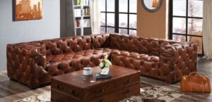 5-Seater Leatherette L-Shaped Sofaset