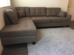 4-Seater High-Back L-Shaped Sofa Set