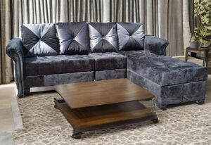 Contemporary Leather L-Shaped Sofa Set