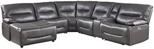 Leatherette Recliner Sofa Set with Cup Holders