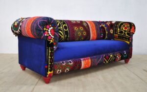 3-Seater Color Splash Chesterfield Sofa Set