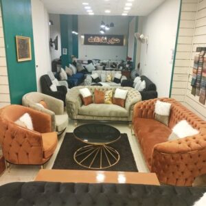 7-Seater Velvet Upholstered Chesterfield Sofa Set