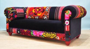 3-Seater Color Splash Chesterfield Sofa Set