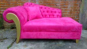 Chaise Lounge Fiber Sofa Set