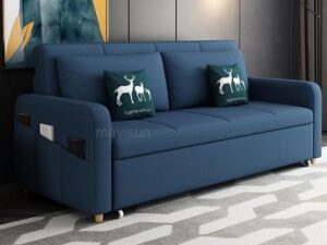 3-Seater Fiber Convertible Sofa Bed