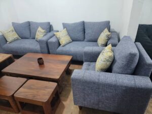 Microfiber Upholstered 3-Piece Sofaset