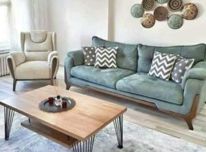 6-Seater Fiber Accent sofaset