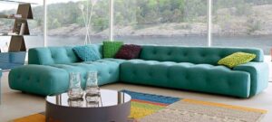 Contemporary Armless Modular Sofa Set