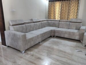 Fiber Sofaset with Adjustable Headrests