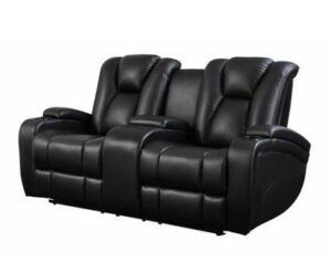 2-Seater Modern Loveseat with Adjustable Headrests