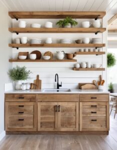 Open Shelving Kitchen Cabinets