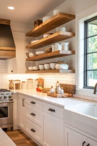 Open Shelving Kitchen Cabinets