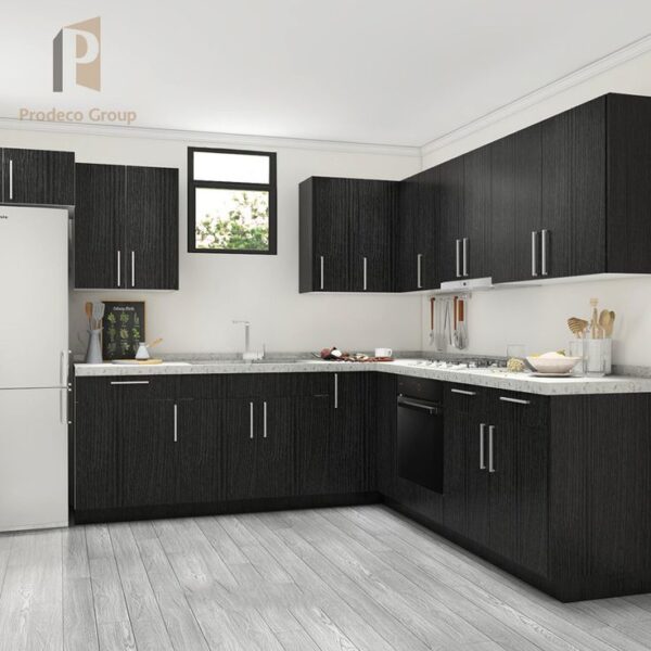 Sleek Black Kitchen Cabinet