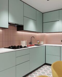 Two-Tone Color Kitchen Cabinets
