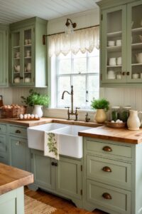 Vintage Beadboard Kitchen Cabinets