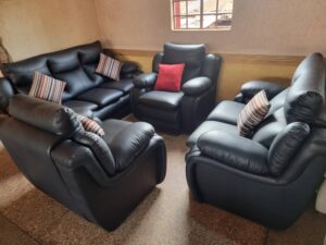 7-Seater Fiber Upholstered Sofa Set
