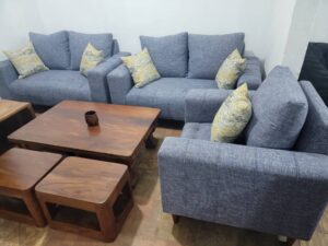 5-Seater Casual Fabric Upholstered Sofaset