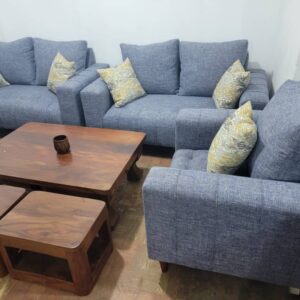 5-Seater Casual Fabric Upholstered Sofaset