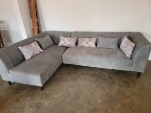 6-Seater Classic Fiber Sectional Sofa Set