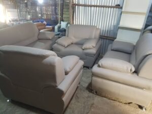 7-Seater Giant Upholstered Leather Sofa Set