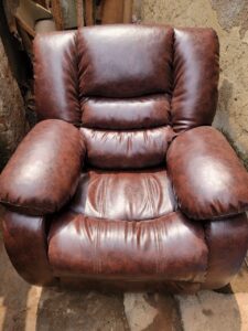 7-Seater Fiber Recliner Sofa Set