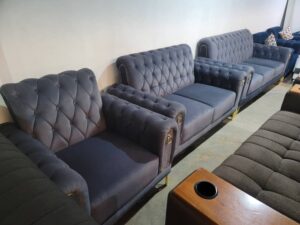 5-Seater Casual Fabric Upholstered Sofaset