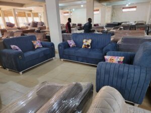 5-Seater Casual Fabric Upholstered Sofaset