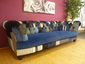3-Seater Color Splash Chesterfield Sofa Set