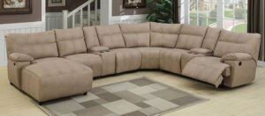 7-Seater Convertible Recliner Sofa Bed Set