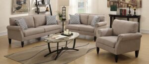 6-Seater Fiber Accent sofaset